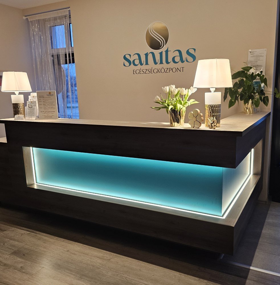 Sanitas recepció pult